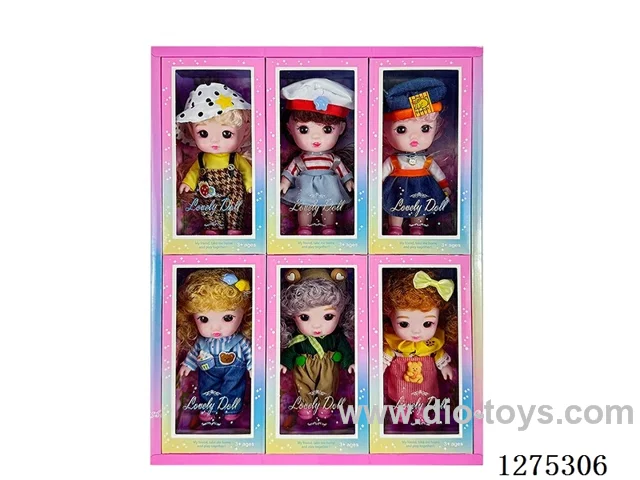 6 inch vinyl doll 6PCS