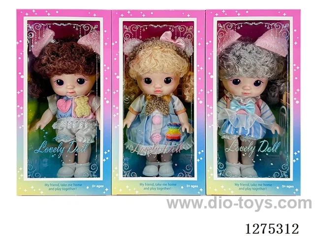 8 inch doll 3 mixed