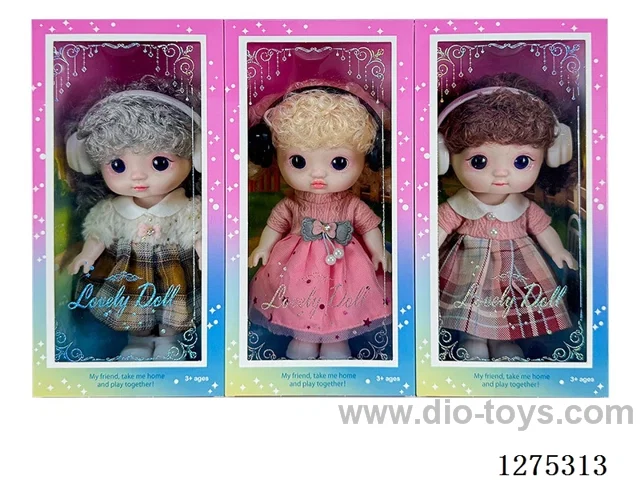 8 inch doll 3 mixed