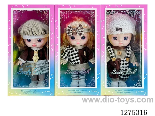 8 inch doll 3 mixed