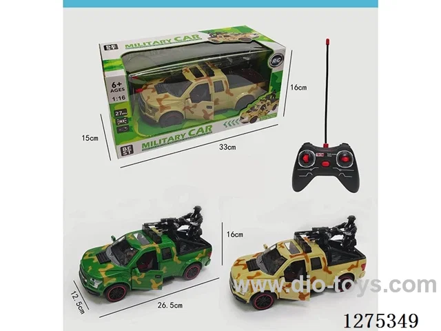 1:16 5ch rc car with light not included battery 2 colors