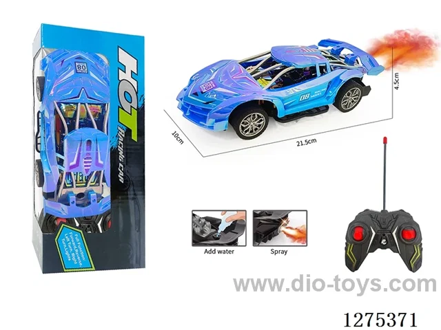 27MHZ 1:18 4ch rc car with spray not included battery