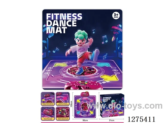 Music and Dance Mat with Bluetooth and Dual Lights—Includes Lithium Battery