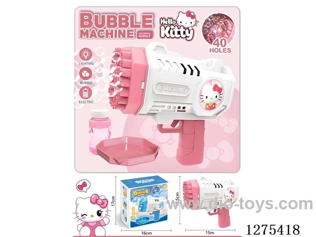 B/O 40-holes bubble gun with light