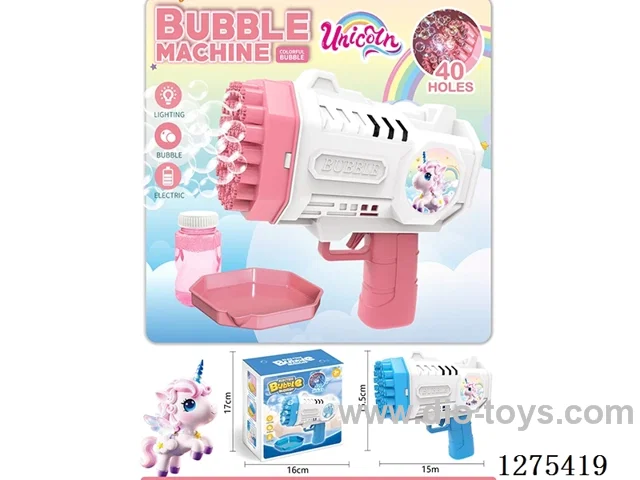 B/O 40-holes bubble gun with light