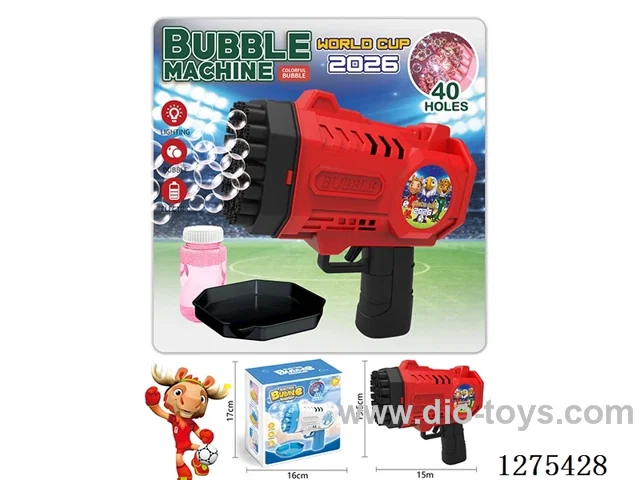 B/O 40-holes bubble gun with light