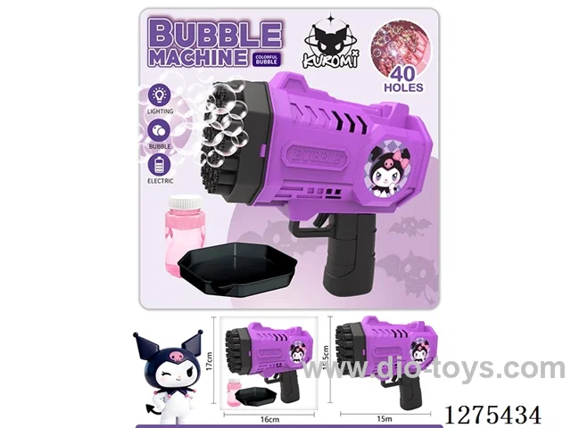 B/O 40-holes bubble gun with light