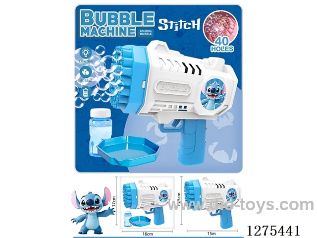 B/O 40-holes bubble gun with light
