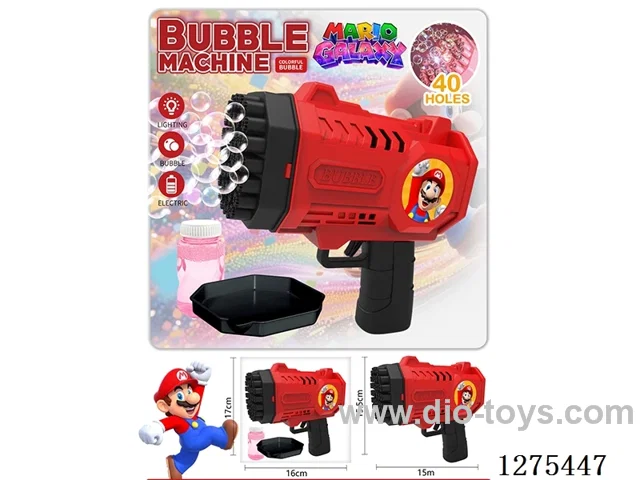 B/O 40-holes bubble gun with light