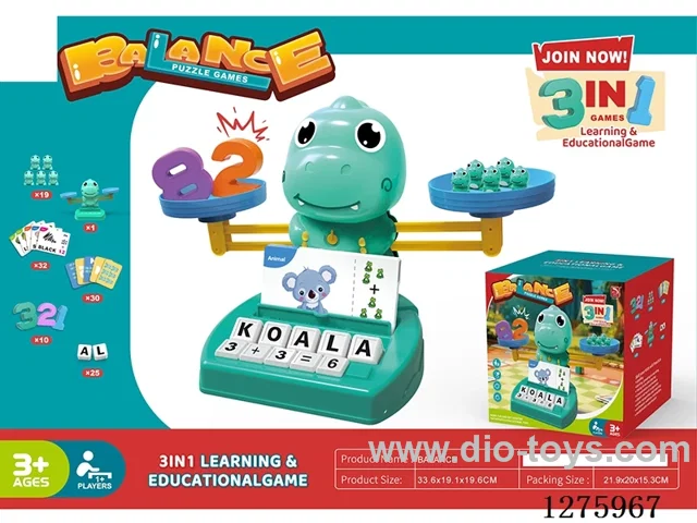 Board Game - Dinosaur Balance Scale (Upgraded Version)