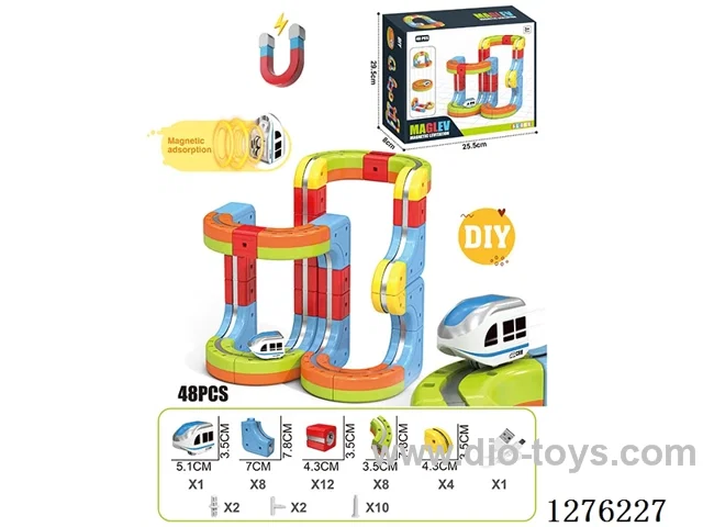 48PCS DIY Magnetic Levitation Track included battery