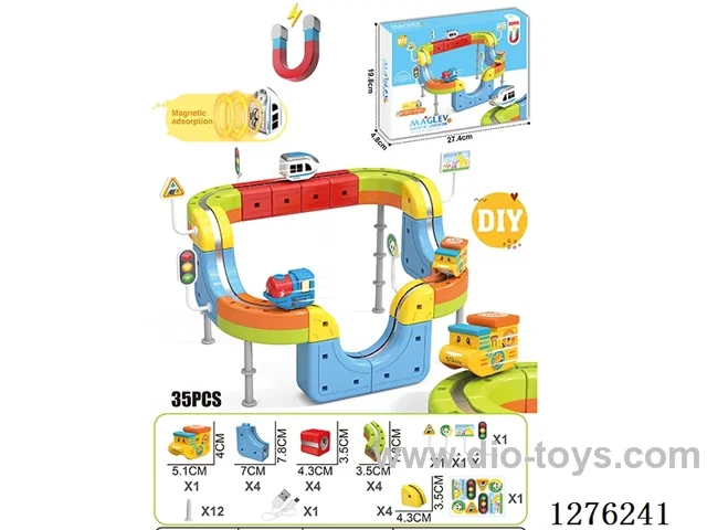 35PCS DIY Magnetic Levitation Track included battery