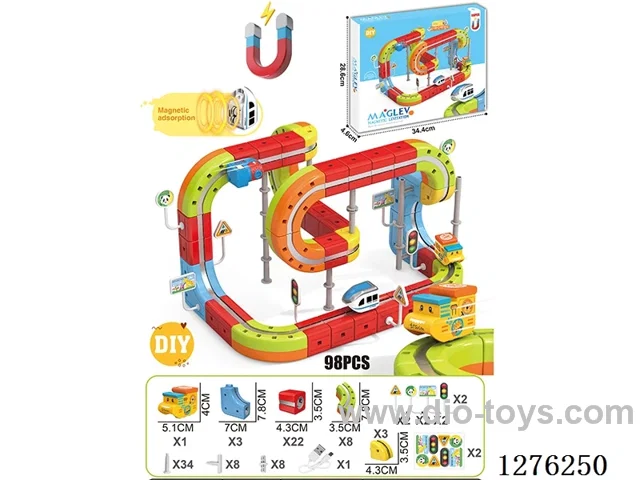 98PCS DIY Magnetic Levitation Track included battery