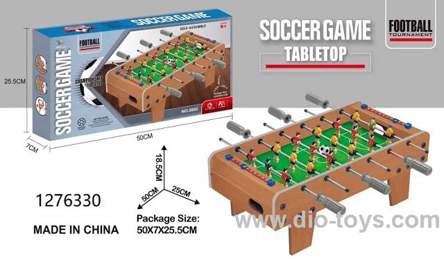 Wooden soccer table in color box