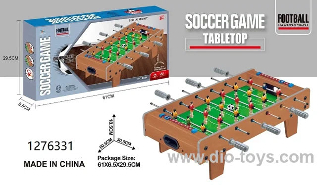 Wooden soccer table in color box
