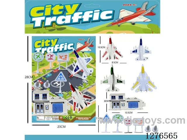 2 Free-Wheeling Airplanes + 6 Icons + 1 House
