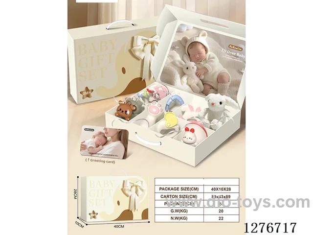 10PCS Baby Rattle Set (Tumbler + Boilable Rattle + Plush Toy)