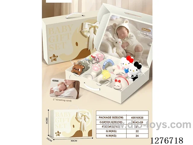 11PCS Baby Rattle Set (Tumbler + Boilable Rattle + 2 Plush Toys)