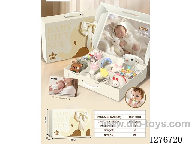 11PCS Baby Rattle Set (Plush Toy + Manhattan Ball)
