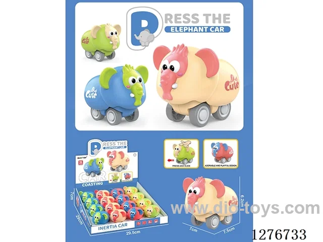 Press elephant car 16PCS