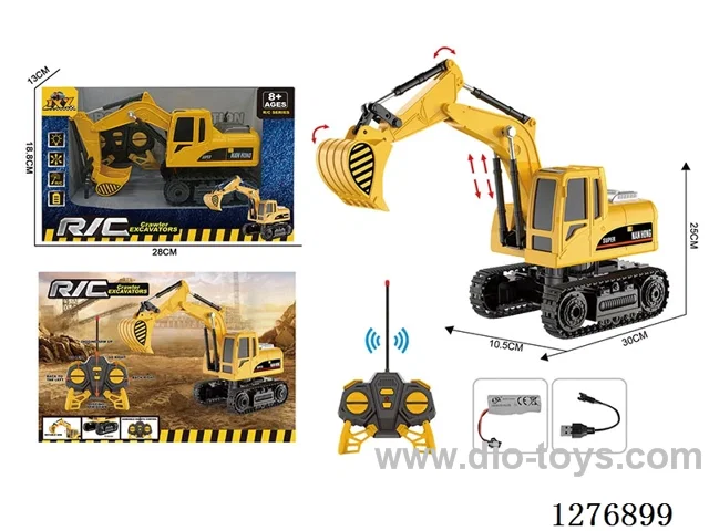 5ch RC Construction vehicles with light included battery