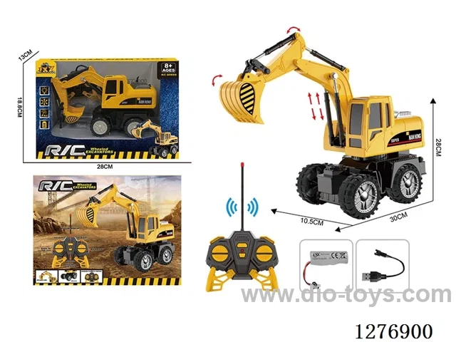 6ch RC Construction vehicles with light included battery