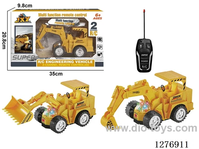 2ch RC Construction vehicles with light not included battery