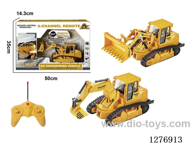 6ch RC Construction vehicles with light included battery