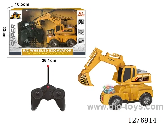 5ch RC Construction vehicles with light included battery
