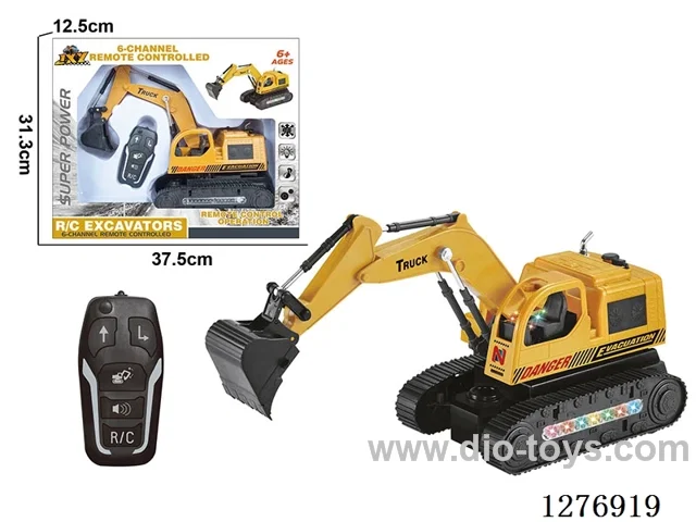 5ch 2.4G RC Construction vehicles with music included battery