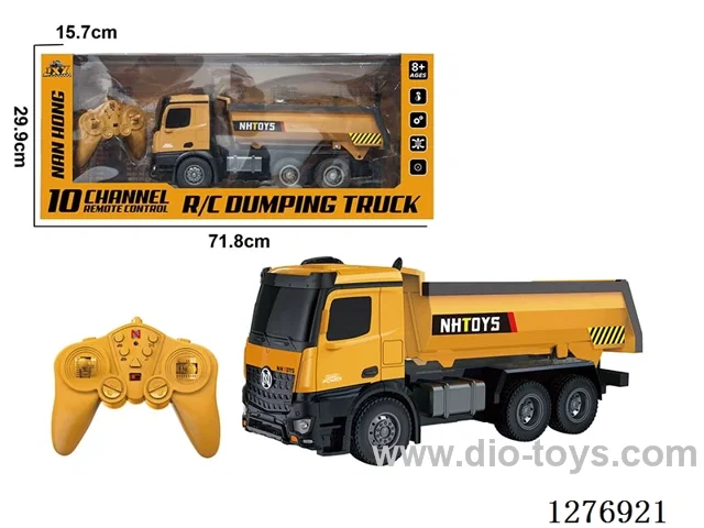 10ch 2.4G RC Construction vehicles W L/M included battery