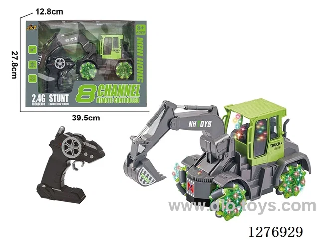 8ch RC Construction vehicles with light included battery