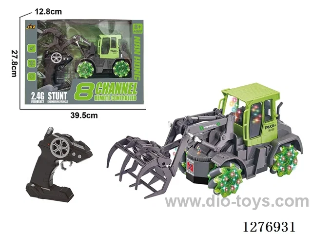 8ch RC Construction vehicles with light included battery