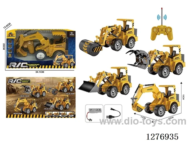 5ch RC Construction vehicles with light included battery