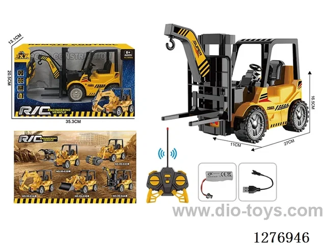 5ch RC Construction vehicles with light included battery