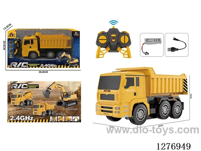2.4G RC Construction vehicles with light included battery