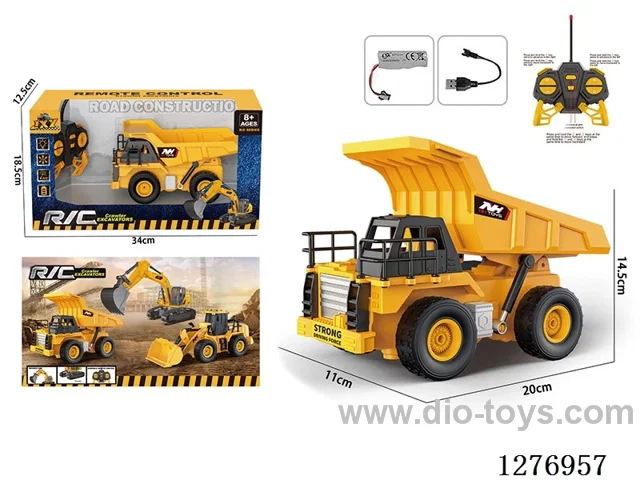 5ch RC Construction vehicles with light included battery