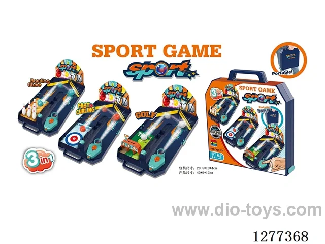 Golf, Bowling, and Curling Carry Case Game - Accessory colors vary