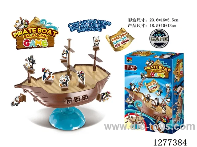 Balancing Pirate Ship Penguin Game