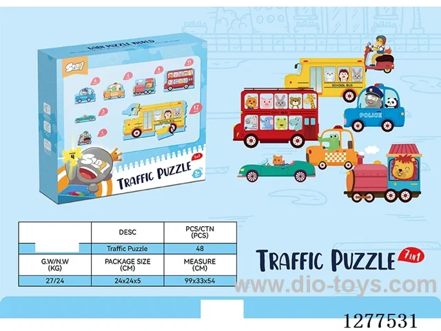 Large-Piece Puzzle (Vehicles)