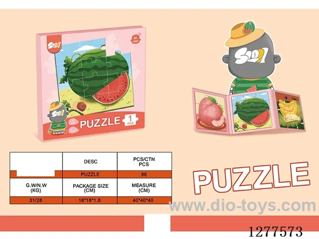 Magnetic Puzzle Level 1: Fruit Theme