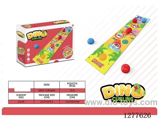 Dinosaur Battle Table Curling Game