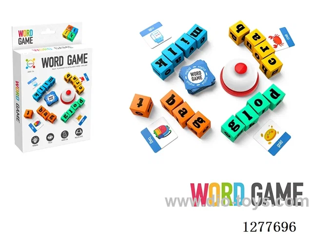 4-Player Word Puzzle Game (with Bell)