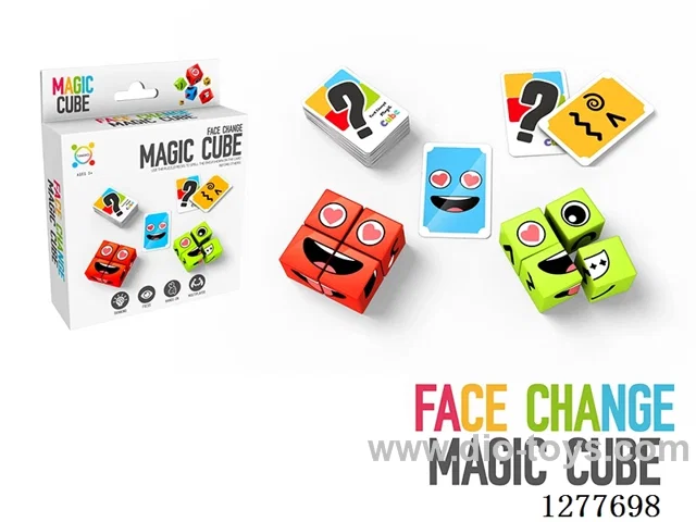 2-Player Face-Changing Cube Game