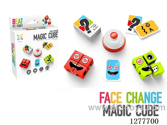 4-Player Face-Changing Cube Game (with Bell)
