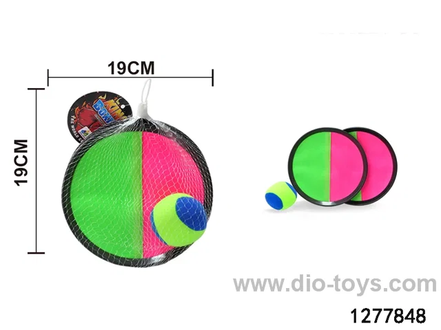 Velcro racket in net bag