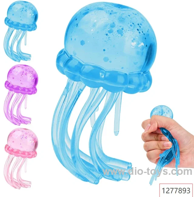 Jellyfish Squeeze Toys Drop Malt Sugar Balls