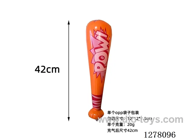 Inflatable Toys - 42inch Mini Baseball Bat (Orange)