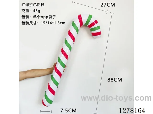 Inflatable Toys - 90cm Christmas Cane (Red and Green)