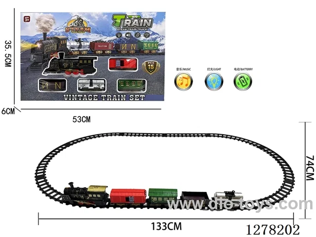 Electric Train Tracks W L/M 133*74CM